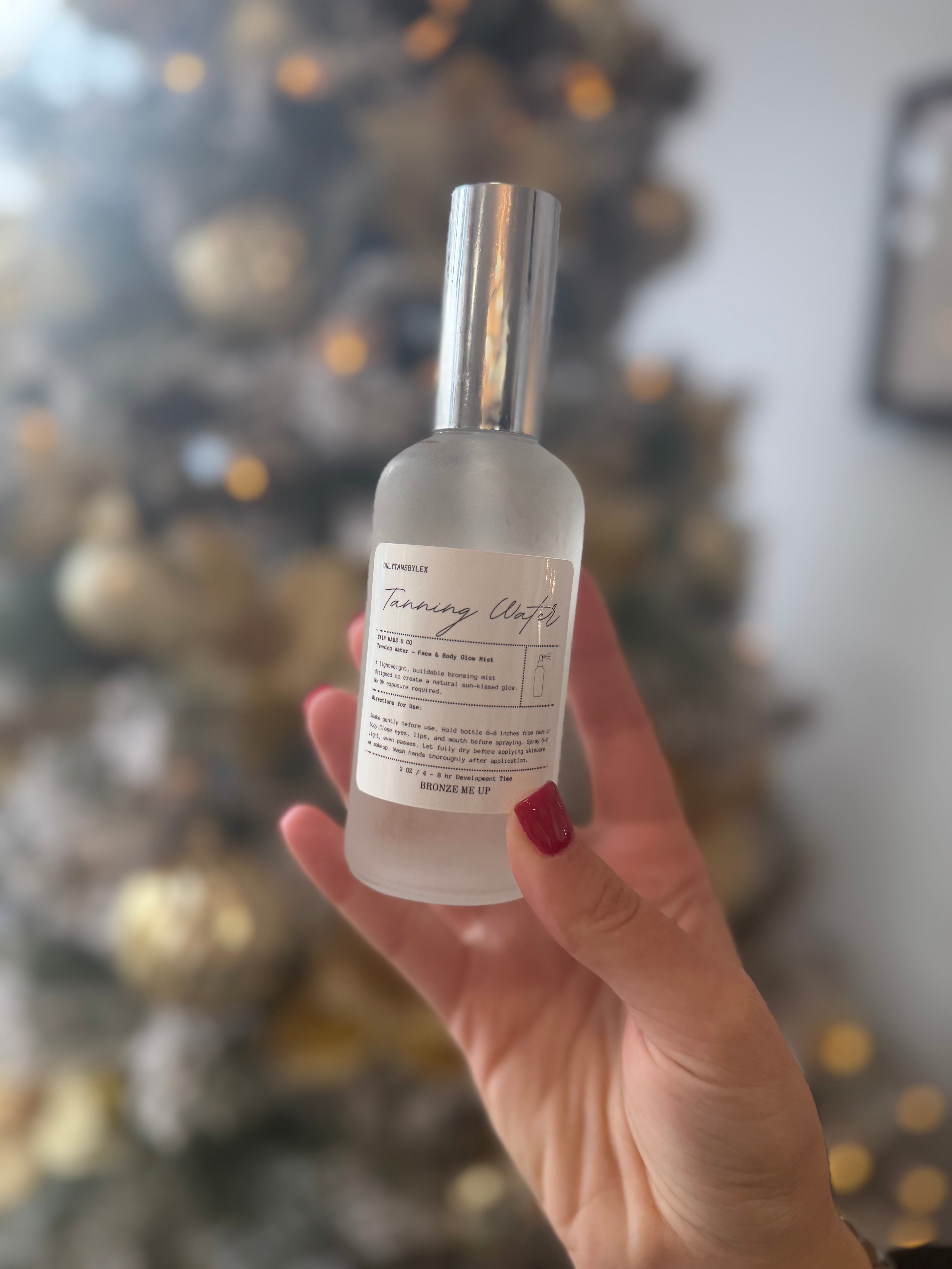 Frosted Glass Bottle Large Dark Shade